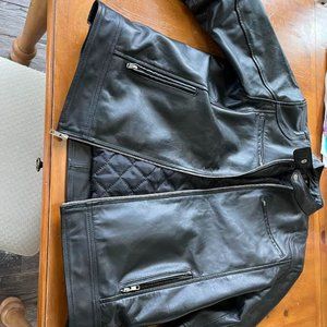 Men's Black Authentic Leather Jacket (handmade)